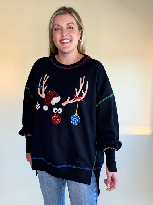 Oversized Rudolph Sweatshirt