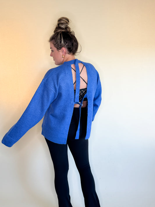 Lucia Open Back Sweater