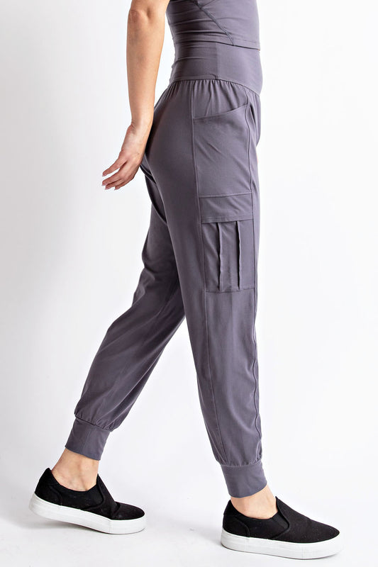 Butter Soft Joggers- Smoky Purple