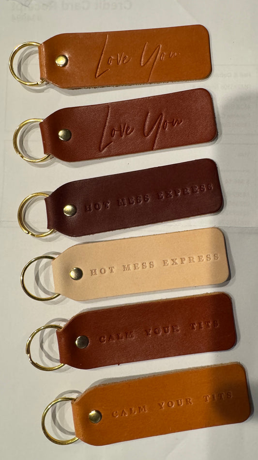 Leather Keychain