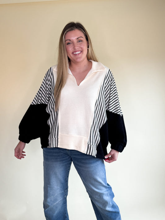 Sydney Oversized Contrast Top