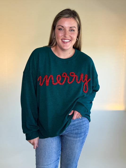 Merry Tinsel Pullover