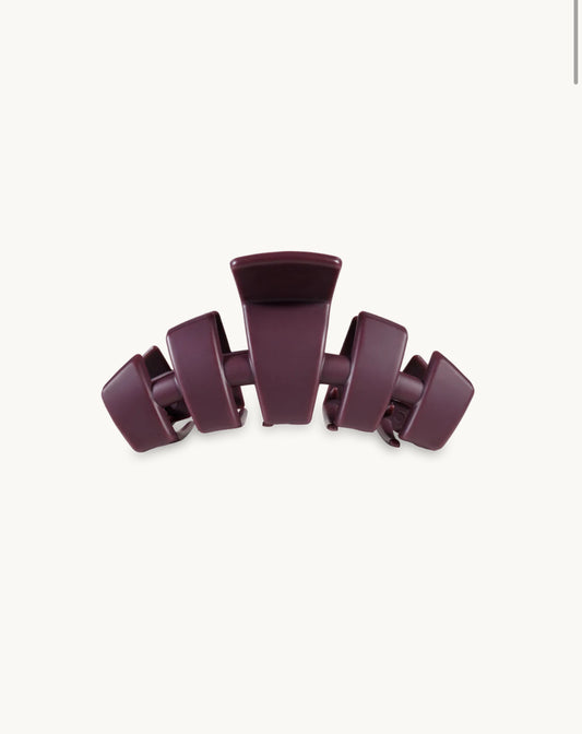 Medium Claw Clip- Burgundy Bliss