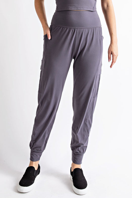 Butter Soft Joggers- Smoky Purple