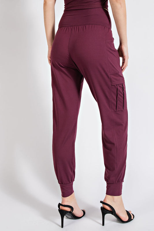 Butter Soft Joggers- Cassis