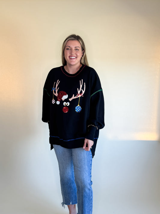 Oversized Rudolph Sweatshirt