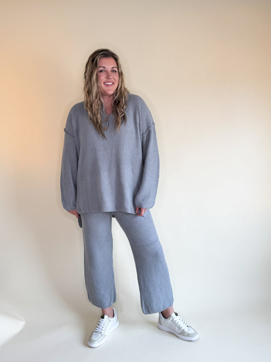 Sylvia Knit Set- Grey