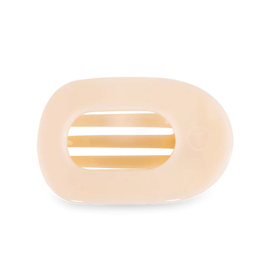 Medium Flat Claw Flip- Almond Beige